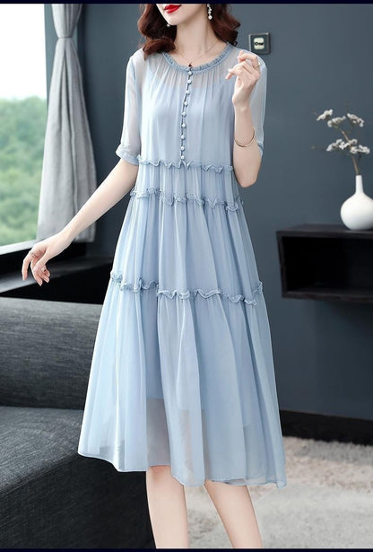 Loose Temperament Slimming Midi Dress