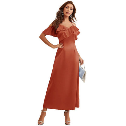 Women's Elegant Casual Ruffles Dress