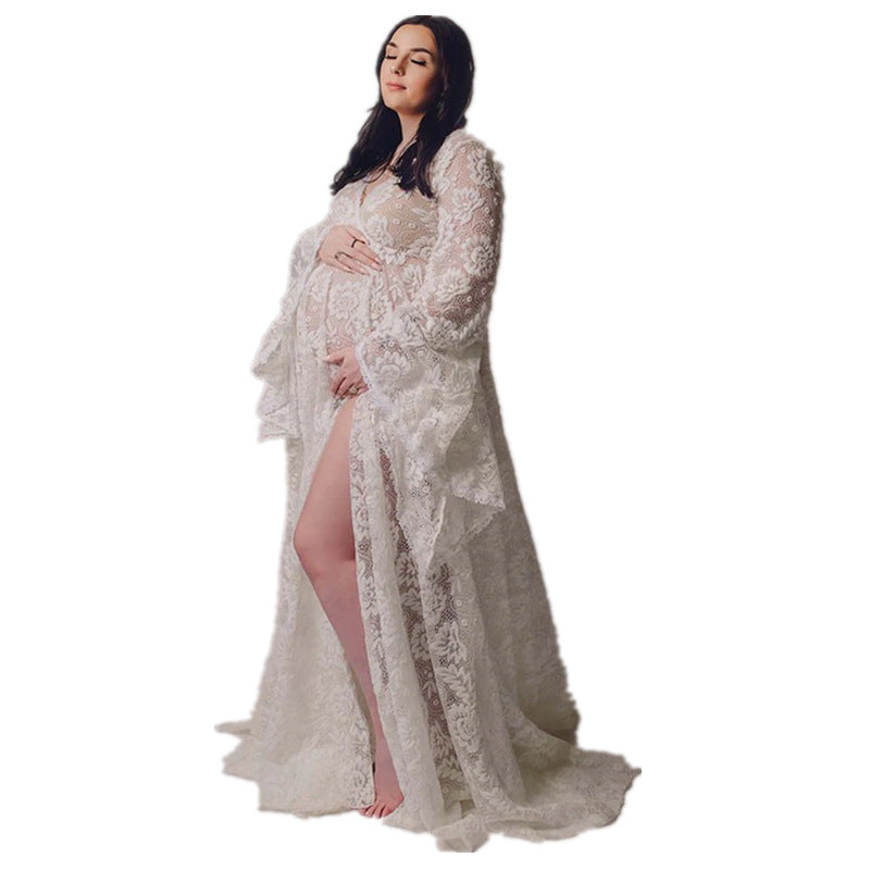 Robe en dentelle pour femmes enceintes à la mode