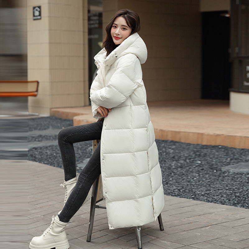 Women's Warm Winter Side Slit Cotton Padded Down Jacket