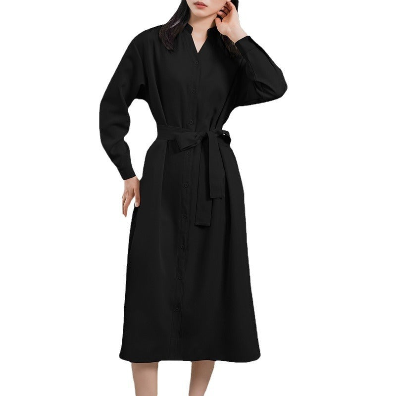 Robe ample à manches longues pour femme de haute qualité