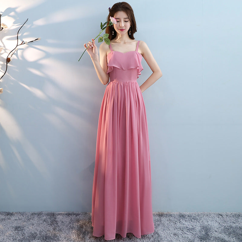 Slim-fit Slimming Bridesmaid Winter Sisters Dress Bridesmaid Dress