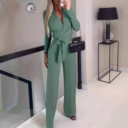 Women's Fashion Personality Solid Color Jumpsuit