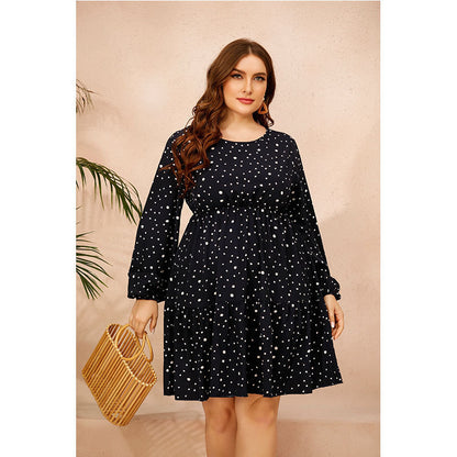 Leisure Home Loose Women's Plus Size Floral Dress