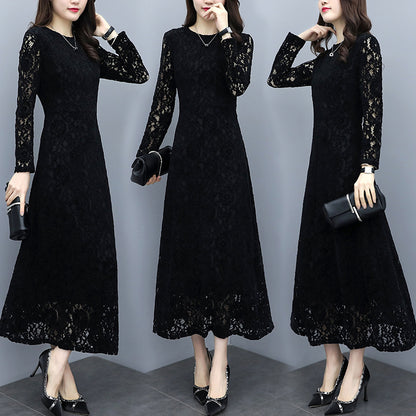 Women's Long Sleeve Lace Dress