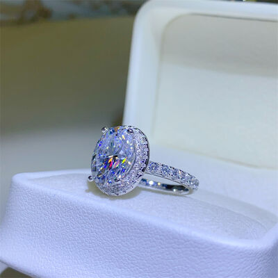 5 Carat Moissanite 925 Sterling Silver Ring