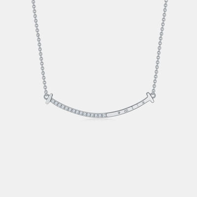 Collier en argent sterling 925 Moissanite