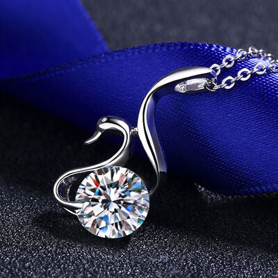 Collier en argent sterling 925 moissanite 2 carats