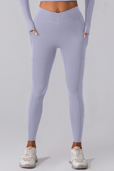 Legging actif taille haute avec poches