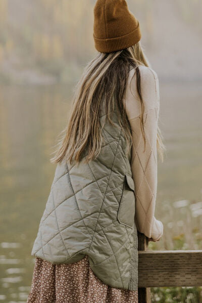 Manteau gilet boutonné avec poches