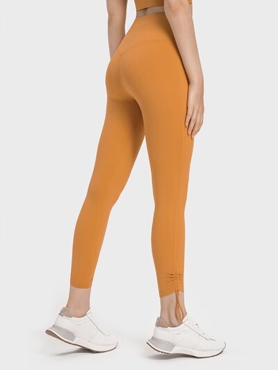 Pantalon actif taille haute avec cordon de serrage