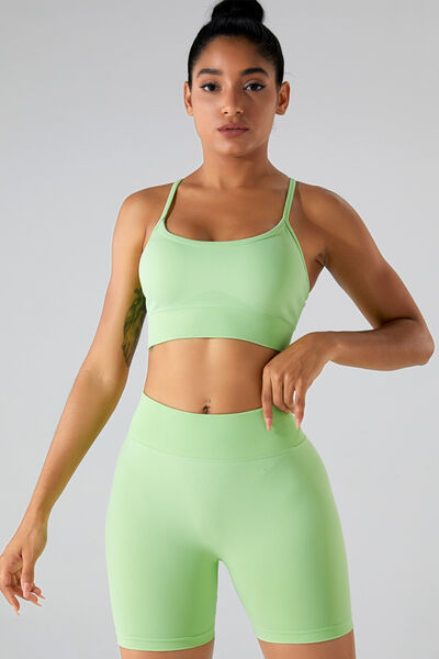 Camisole active à fines bretelles entrecroisées