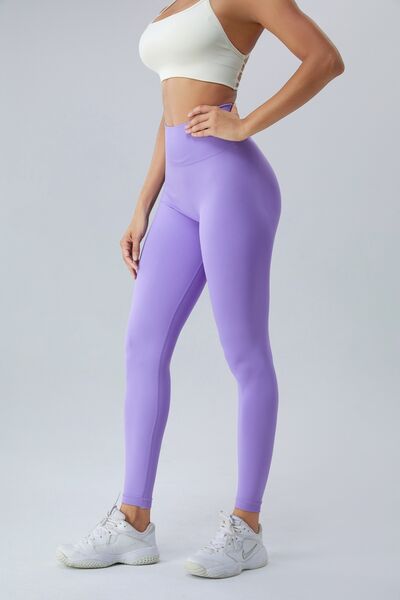 Legging actif froncé taille haute