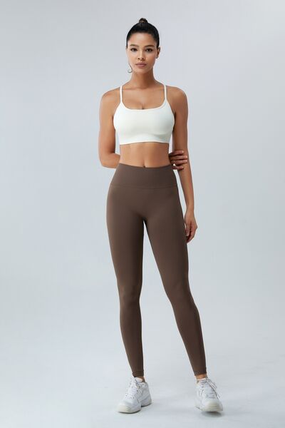 Legging actif froncé taille haute