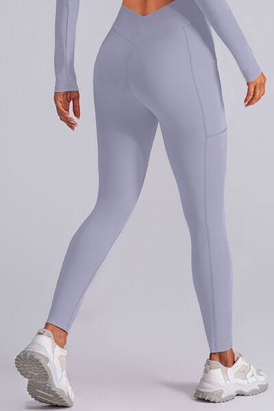 Legging actif taille haute avec poches