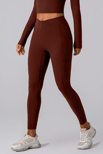 Legging actif taille haute avec poches