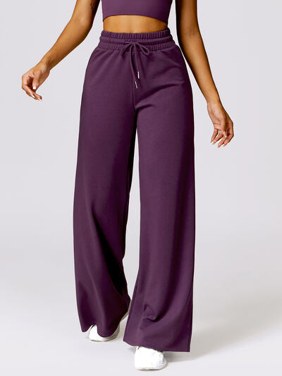 Drawstring High Waist Active Pants