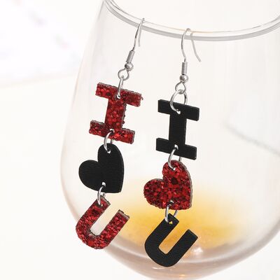 Boucles d'oreilles pendantes en cuir PU avec crochet en fer