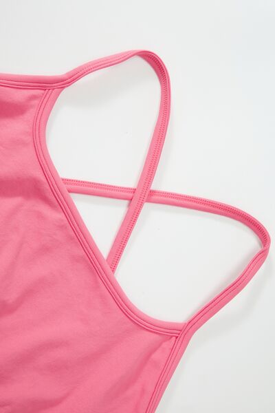 Soutien-gorge actif à bretelles fines croisées